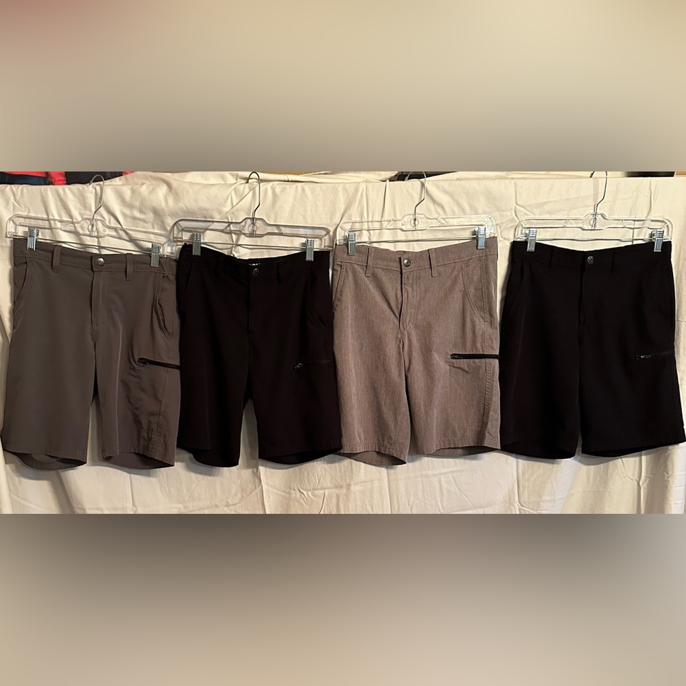 Boys Casual Shorts - Black and Tan